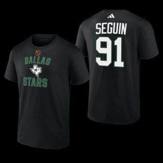 Tyler Seguin #91 Dallas Stars Reverse Retro 2.0 Wheelhouse Black Men T-Shirt