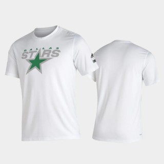 Men's Dallas Stars 2021 Reverse Retro Creator White T-Shirt