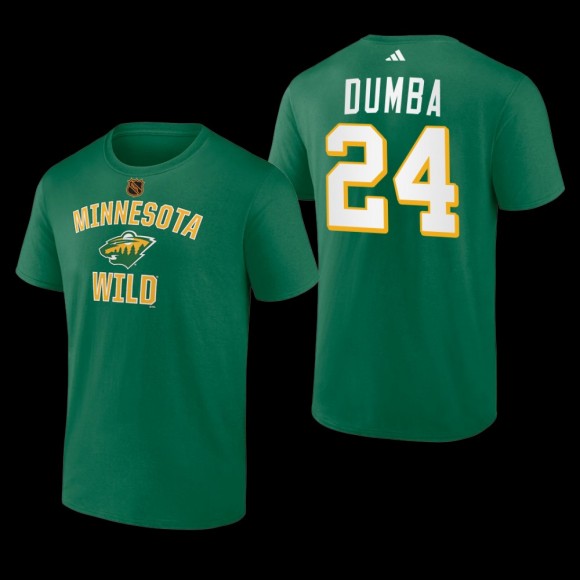Matt Dumba #24 Minnesota Wild Reverse Retro 2.0 Wheelhouse Green Men T-Shirt