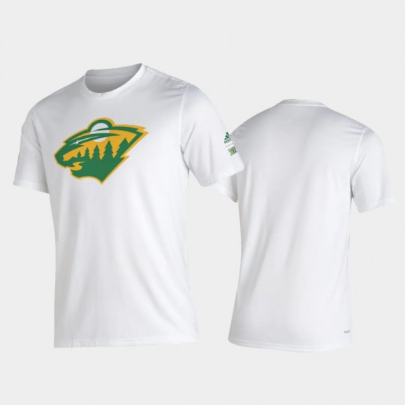 Men's Minnesota Wild 2021 Reverse Retro Creator White T-Shirt