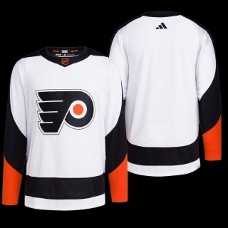 Men Philadelphia Flyers Reverse Retro 2.0 2022 White Authentic Primegreen Jersey Blank