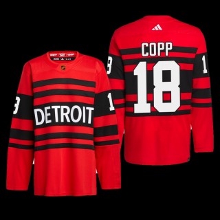 Andrew Copp Detroit Red Wings Authentic Pro Jersey 2022 Red #18 Reverse Retro 2.0 Uniform