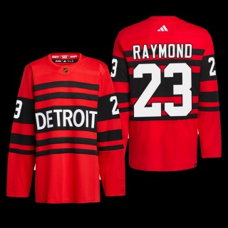 Lucas Raymond Detroit Red Wings Authentic Pro Jersey 2022 Red #23 Reverse Retro 2.0 Uniform