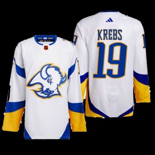 Reverse Retro 2.0 Buffalo Sabres Peyton Krebs Jersey Authentic Primegreen White #19 Uniform