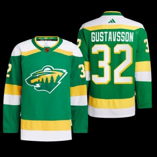 Minnesota Wild 2022 Reverse Retro 2.0 Jersey Filip Gustavsson Green #32 Authentic Pro Uniform