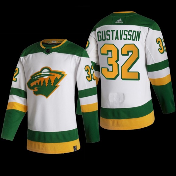 Filip Gustavsson #32 Minnesota Wild Reverse Retro White Authentic Jersey