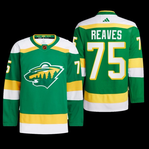 Minnesota Wild Ryan Reaves 2022 Reverse Retro 2.0 Jersey Authentic Primegreen Green Uniform