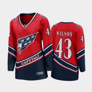2020-21 Women's Washington Capitals Tom Wilson #43 Reverse Retro Special Edition Breakaway Player Jersey - Red