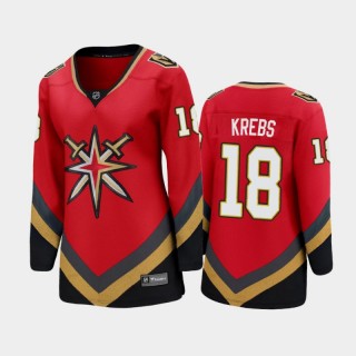 2021 Women Vegas Golden Knights Peyton Krebs #18 Reverse Retro Jersey - Red
