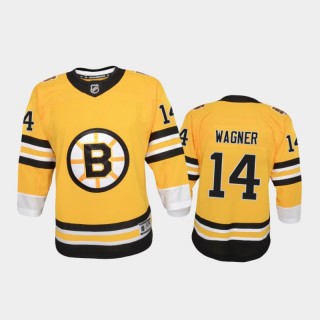 Youth Boston Bruins Chris Wagner #14 Reverse Retro 2020-21 Replica Gold Jersey