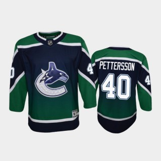 Youth Vancouver Canucks Elias Pettersson #40 Reverse Retro 2020-21 Special Edition Replica Green Jersey
