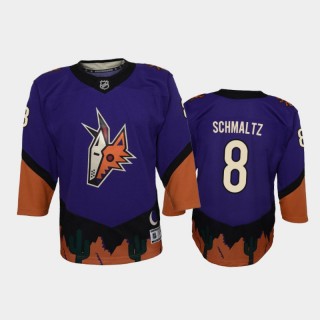 Youth Arizona Coyotes Nick Schmaltz #8 Reverse Retro 2020-21 Replica Purple Jersey