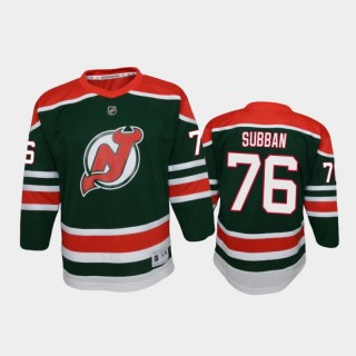 Youth New Jersey Devils P.K. Subban #76 Reverse Retro 2020-21 Special Edition Replica Green Jersey