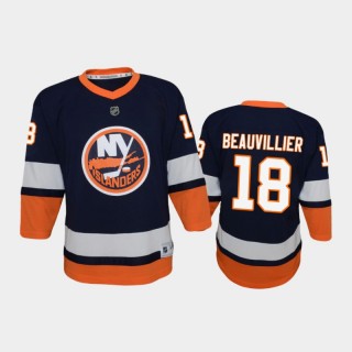 Youth New York Islanders Anthony Beauvillier #18 Reverse Retro 2020-21 Special Edition Replica Blue Jersey