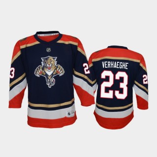 Youth Florida Panthers Carter Verhaeghe #23 Reverse Retro 2020-21 Replica Navy Jersey