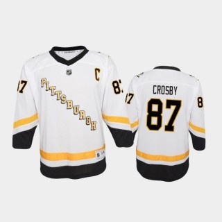 Youth Pittsburgh Penguins Sidney Crosby #87 Reverse Retro 2020-21 Replica White Jersey