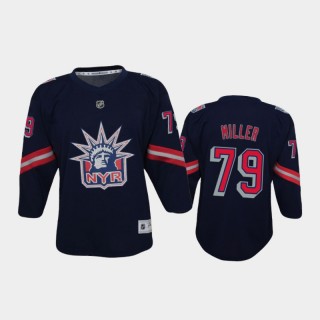 Youth New York Rangers K'Andre Miller #79 Reverse Retro 2020-21 Special Edition Replica Navy Jersey